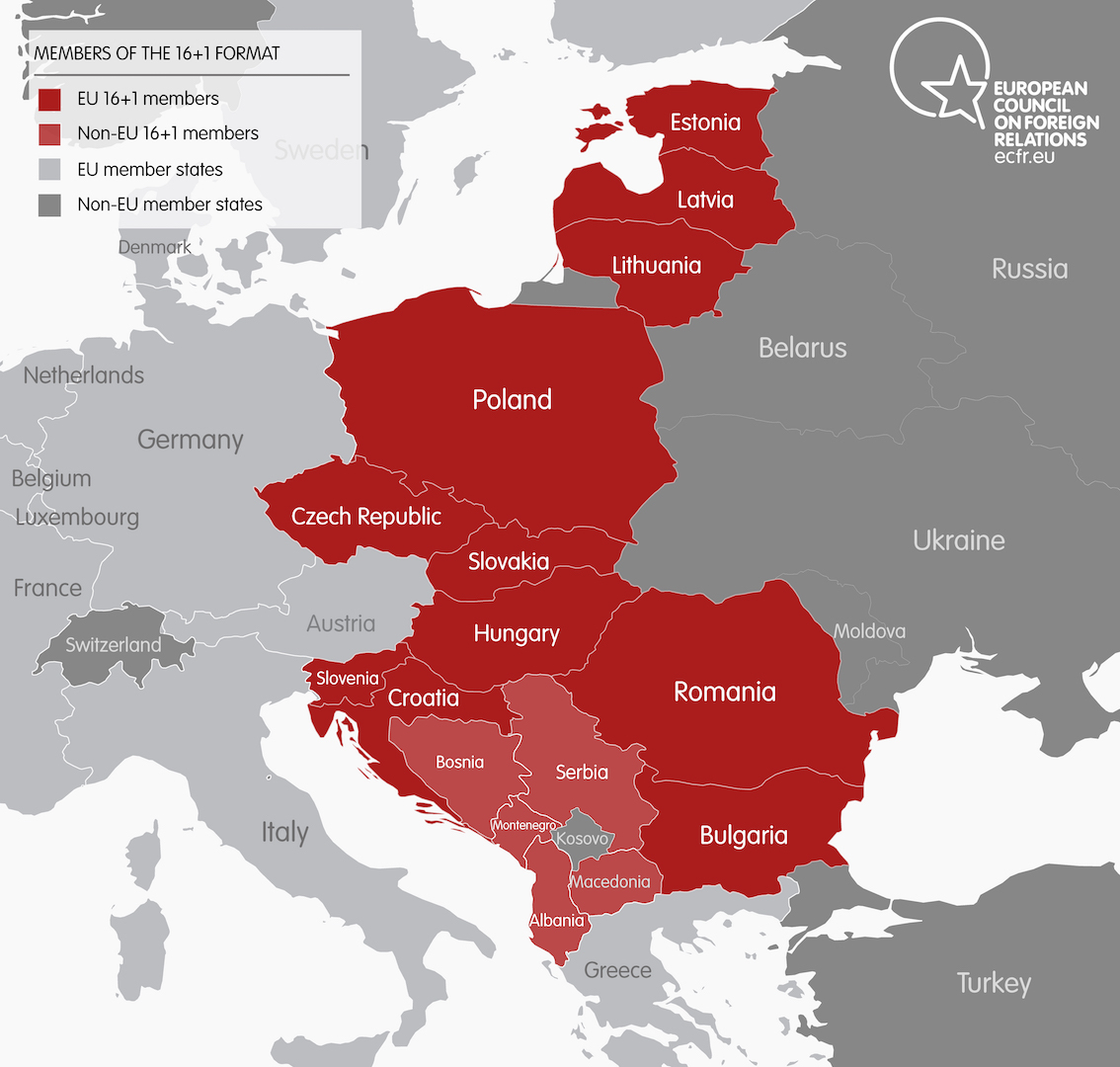 Map 2 China & Central & Eastern Europe Countries